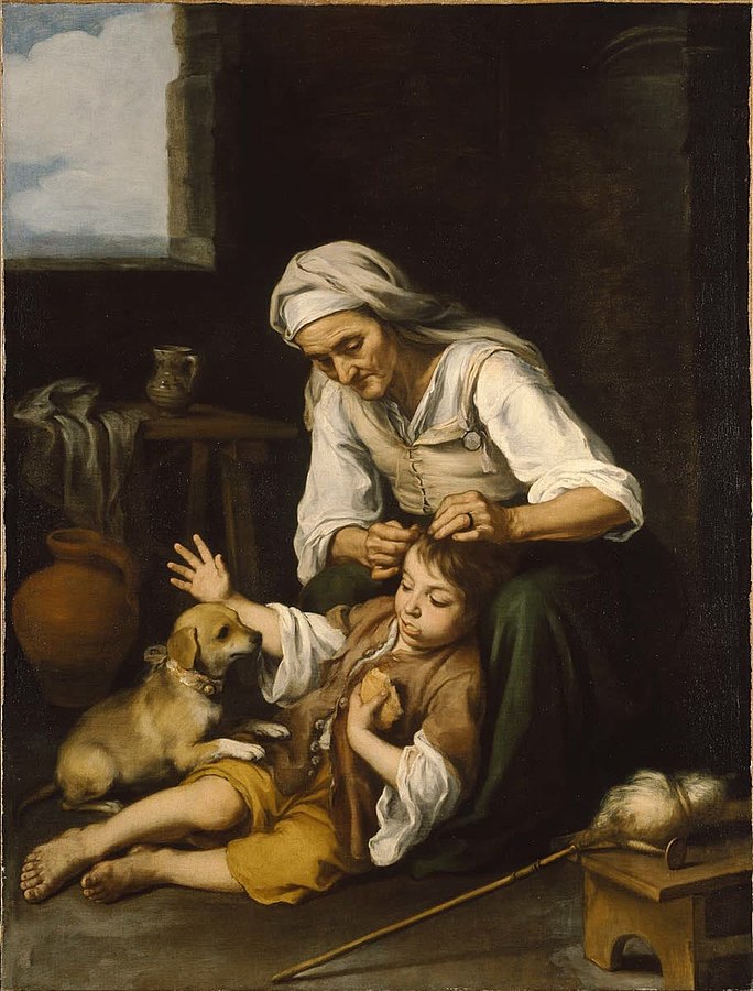 Murillo, Anciana despiojando