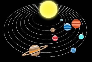 planetas orbitando alrededor del Sol