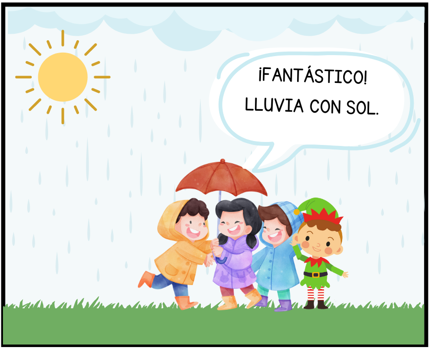 Sale el Sol  - ¡Fantástico! Lluvia con Sol.