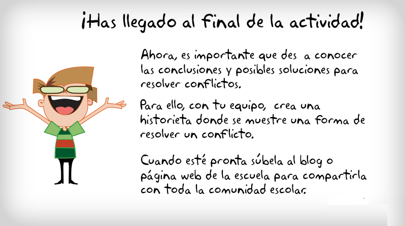 Has llegado a la actividad final.