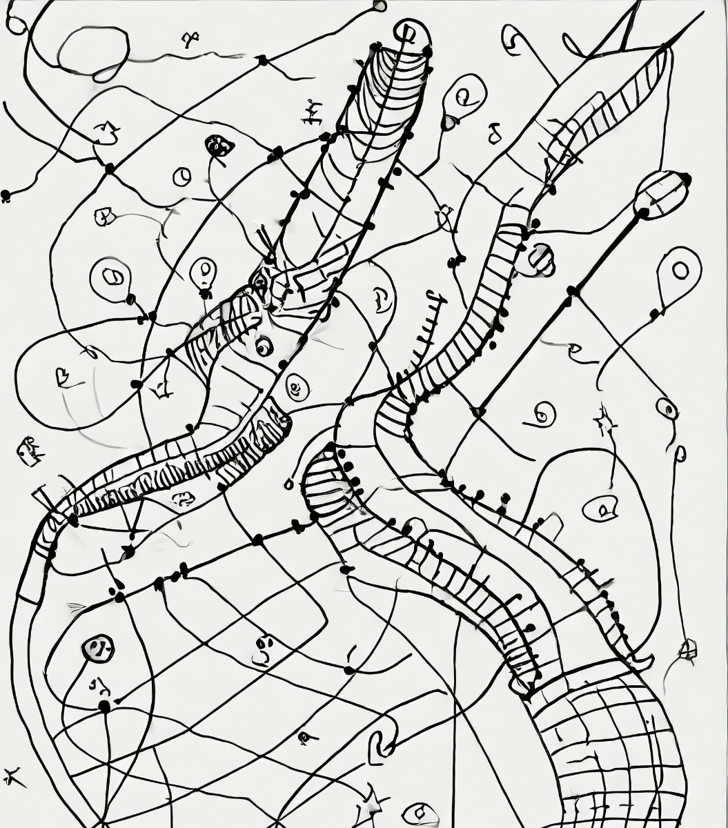 Representación artística de complemento directo.