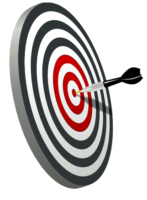 Darts - objective clipart vector