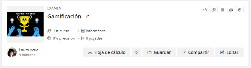 Captura de pantalla de Quizizz