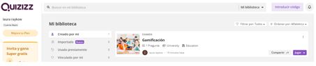 Captura de pantalla de Quizizz