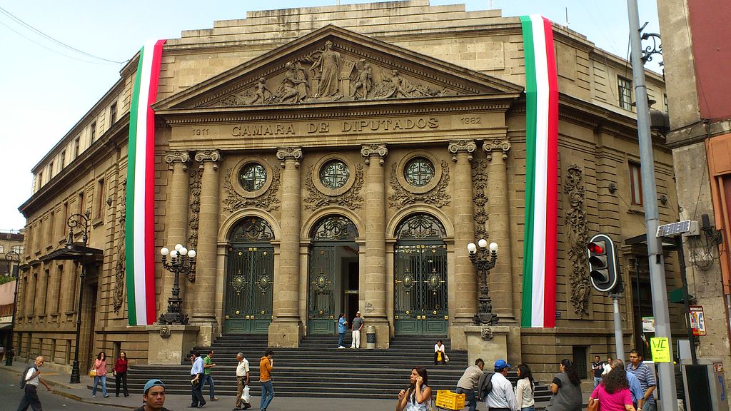 Cámara de Diputados, sede de la Asamblea Legislativa del Distrito Federal. México.