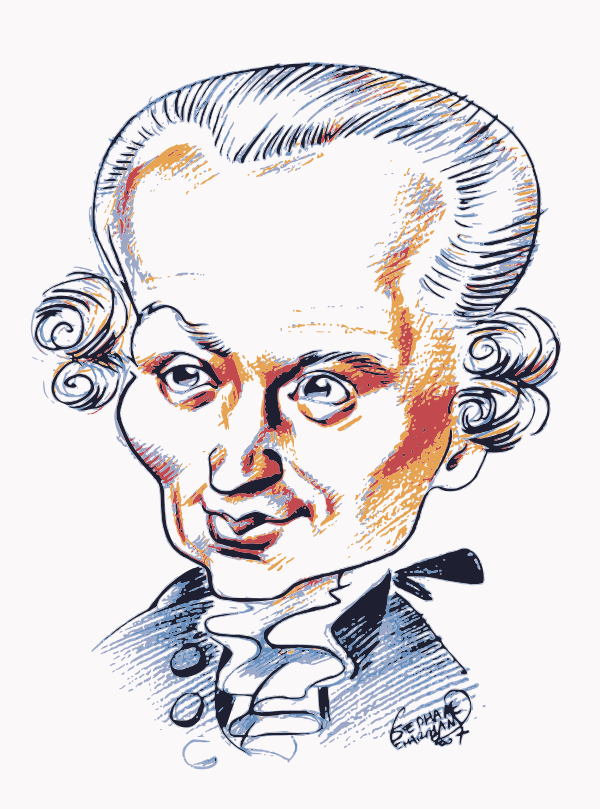 Caricatura de Kant