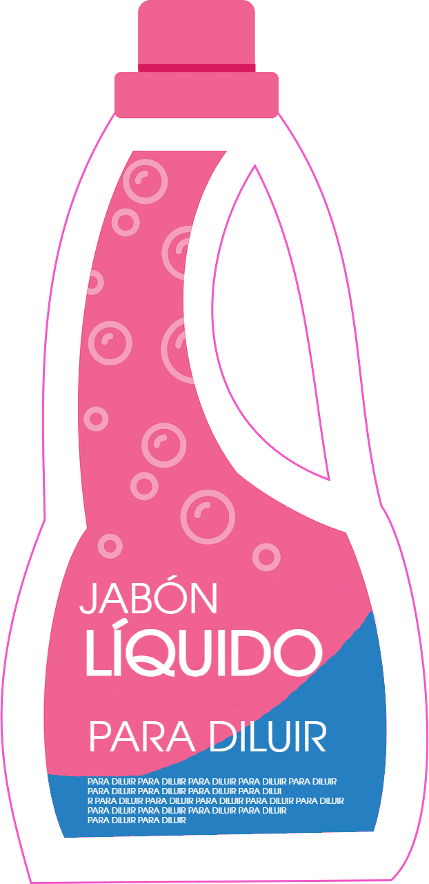 Jabón líquido para diluir. 