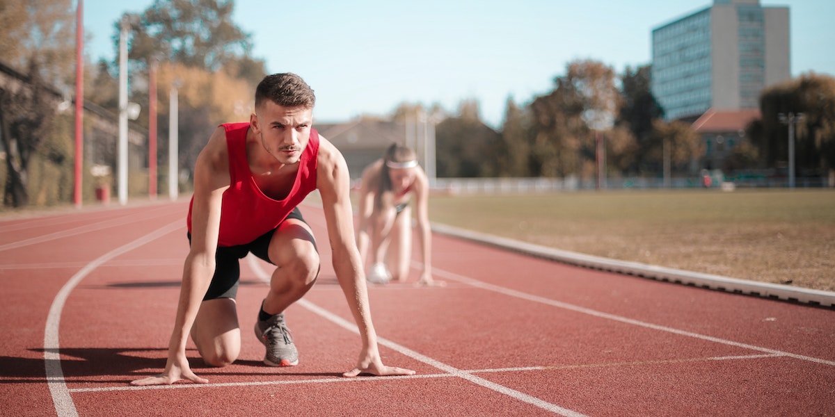 Pista - Partida - Atleta