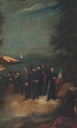 Pintura de los 33 orientales.