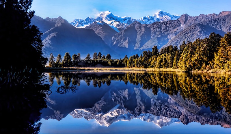 Lago Matheson, Nueva Zelandia