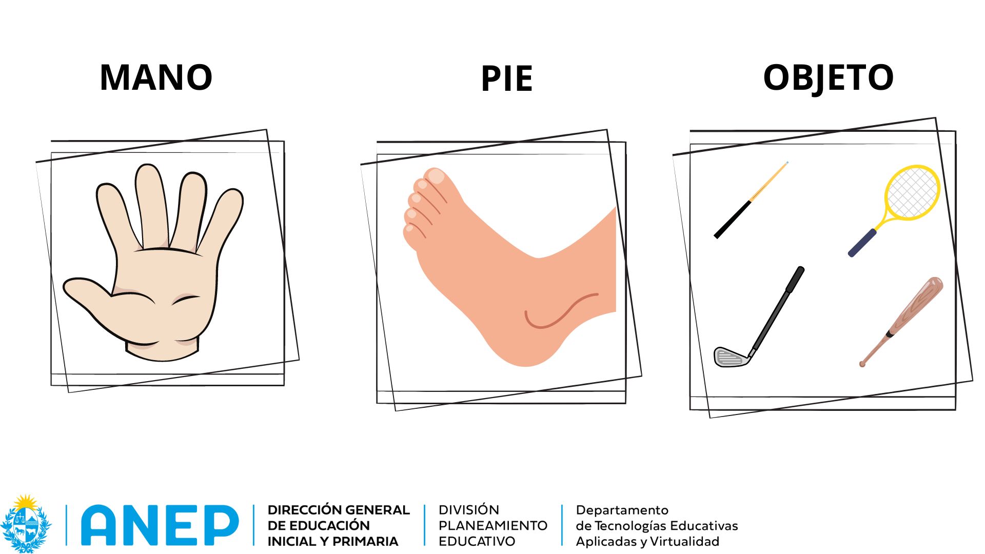 INFOGRAFÍA. MANO, PIE Y OBJETOS